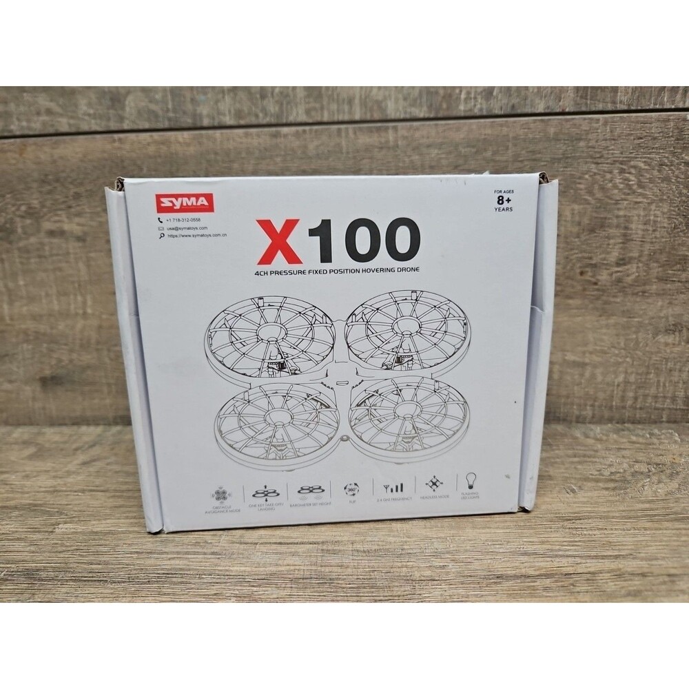 Syma  X100 4 Channel Pressure Fixed Position Hovering Drone - New, Open Box